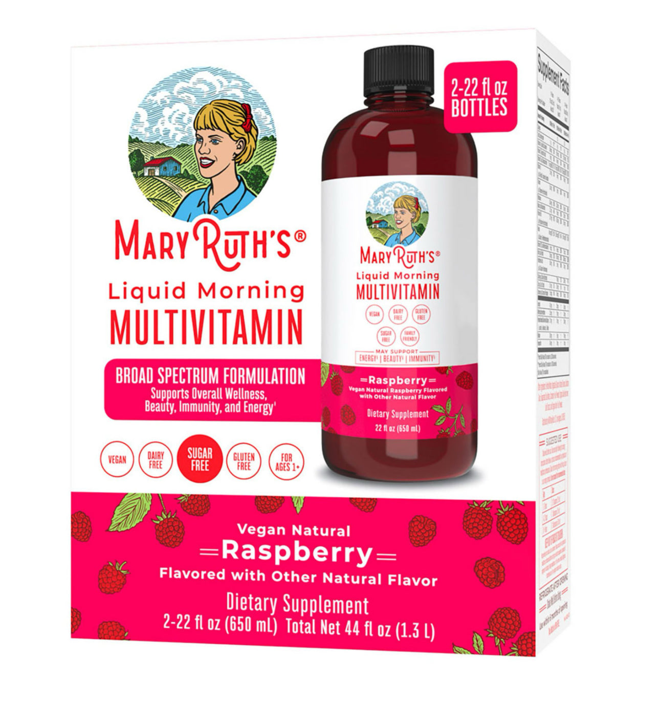 Mary Ruth's Multivitamínico Líquido Matutino Sabor Frambuesa