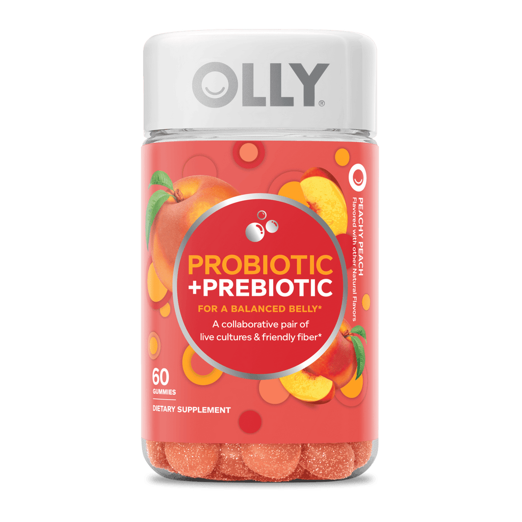 Olly Gomitas Probióticas y Prebióticas Sabor Durazno 70 pzas